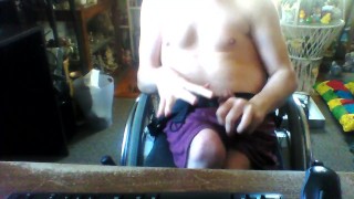 my first naked cum