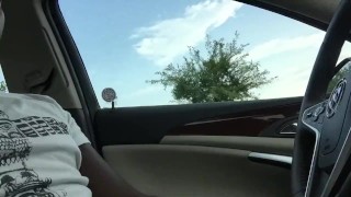 Caught jerking in the car