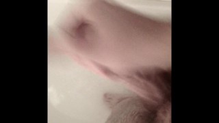 Twink shower wanking solo