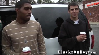 Blaze Having His First Black Cock Experience