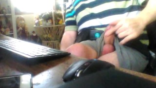 trying a new way to cum