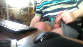 trying a new way to cum