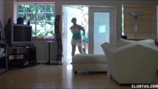 Naughty teens tagteam an old man