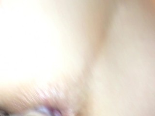 Fucked by big cock with my glass dildo in my ass