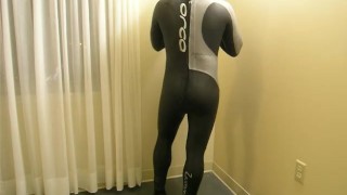 horny gasmasked frogman getting ready for covert action