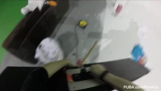 Behind the scenes on a PUBA set with Elsa Jean & Daisy Monroe