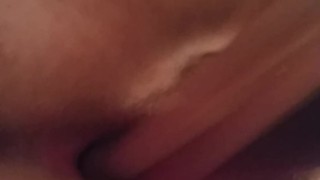 Sexy bbw fucking her wet pussy.