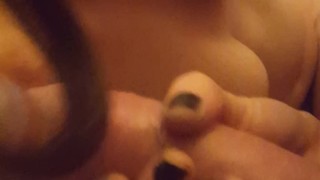 Amazing deepthroat cum down throat