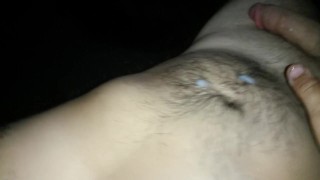My fiance cums on his stomach