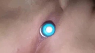 Horny housewife masturbating wet pussy before bed