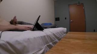 Jerking off in the fire station bunk room