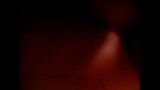 Brushing my teeth with 7 inch dildo