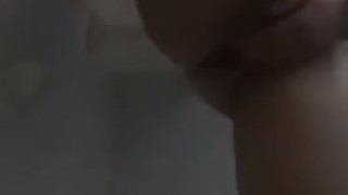 Jade fingering her little butt and pussy in the shower