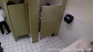 Wicked - Couple has sex in public bathroom
