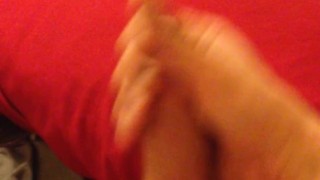 Young hot male playing with his big cock and horny as hell
