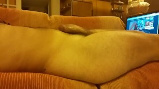 Myself, cumming watching on my laptop amateur women masturbating