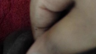 playing with my gushy pussy