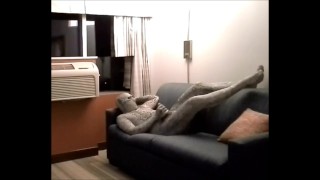 snake jerks off in hotel room