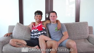 GayRoom - Brenner Bolton Slides on to Jay Fine’s 10 inch Cock
