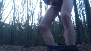 When I going outdoor I need to jerk my big dick hoping someone caught me