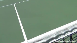 Topless tennis with Dani Daniels & Cherie DeVille