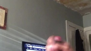 Stroking my BBC until I shoot