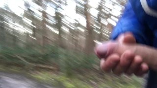 My penis in the woods