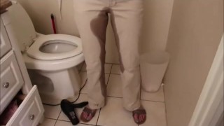 Redhead Wets Pants