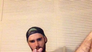 Using my 8 inch dildo and cum