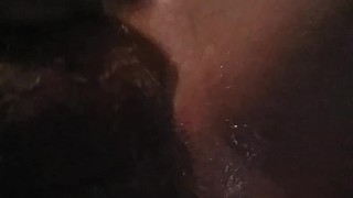 self fuck and nice close up cumshot