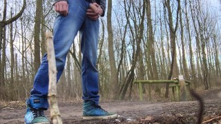 a horny piss to the ground