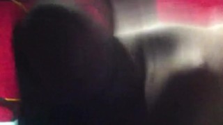 Stroking my long black dick