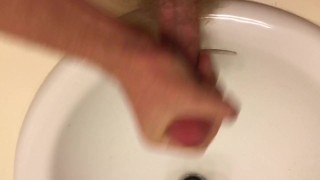 Solo jerking while the wife's away