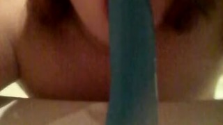 sucking my dildo