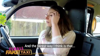 FemaleFakeTaxi Cab owner dishes out anal sex