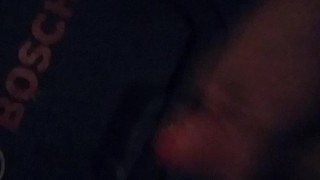 wanking and shooting a quick load in my work van!