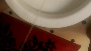 Teen Tranny Pees While In Skirt