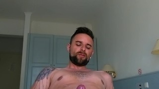 Scally tattooed brit squirts