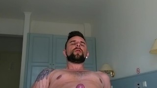 Scally tattooed brit squirts