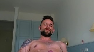 Scally tattooed brit squirts