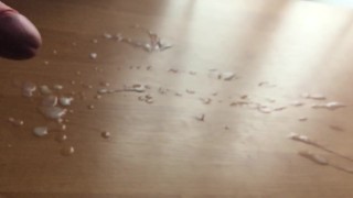 massive cumshot after long masturbate...