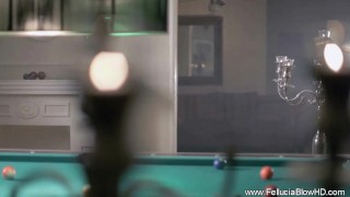 Blowjob Fantasy In The Billiard Room