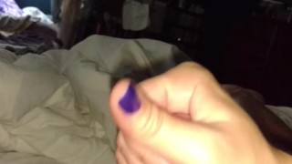 Becky's early morning handjob to start the day....