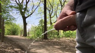 Nice flaccid cock public piss
