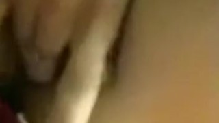 Cute busty masturbates on airplane