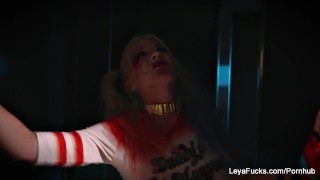 Harley Quinn Leya takes a big black cock in her ass
