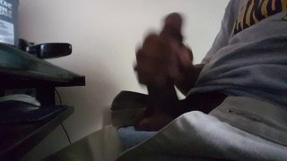  Spends Free Time Jerking Off at Desk