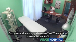 FakeHospital Cute redhead rides doctor for cash