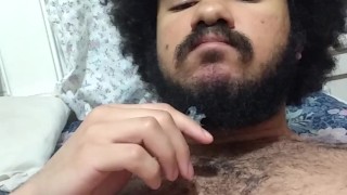 Shooting a Big Load on my Chest and Eating it