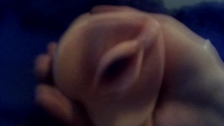 Cumming deep inside Pocket Pussy